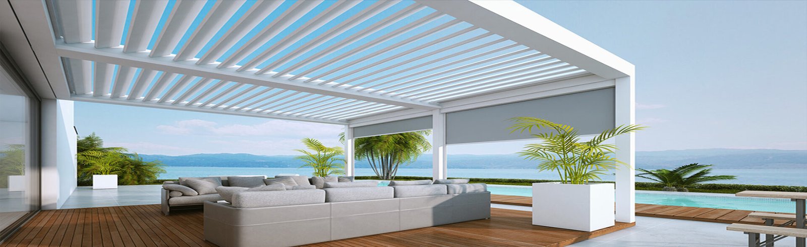 Stylish Aluminum Pergola with modern finish