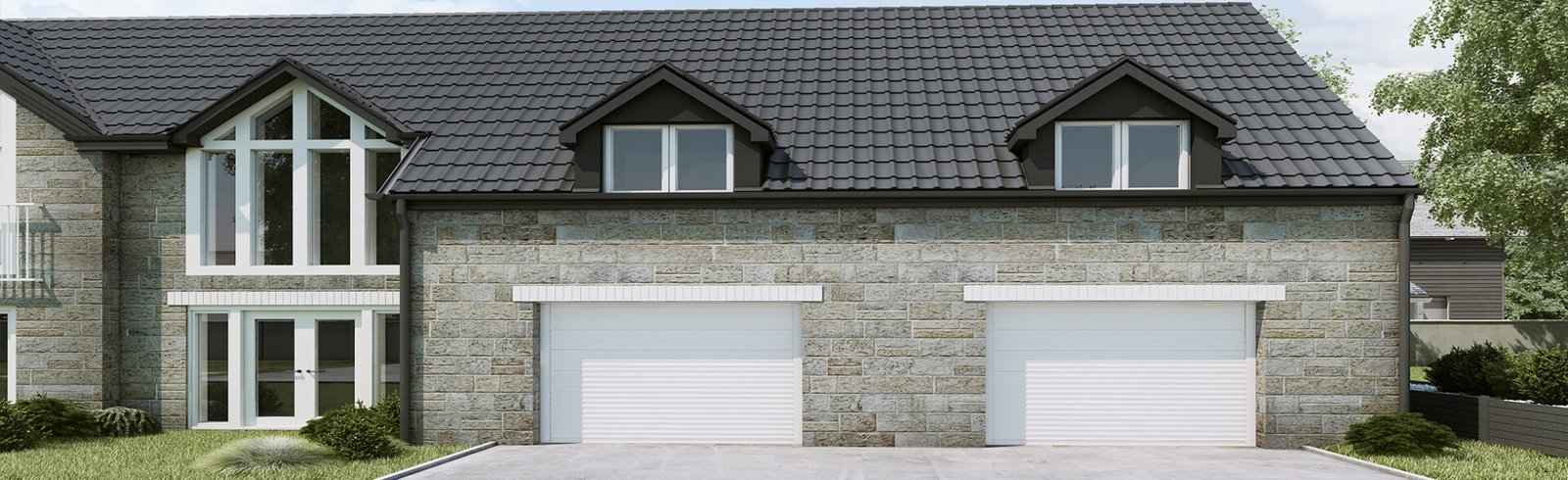 Secure Roll up Garage Doors for residential use